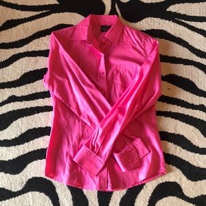 CRUEL GIRL solid pink western button down shirt
